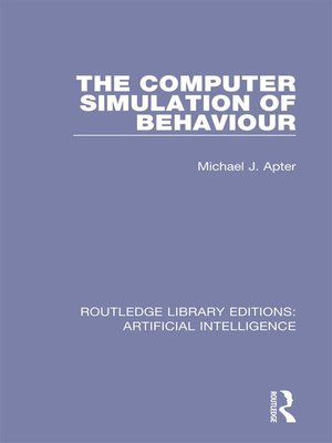 cover image of The Computer Simulation of Behaviour